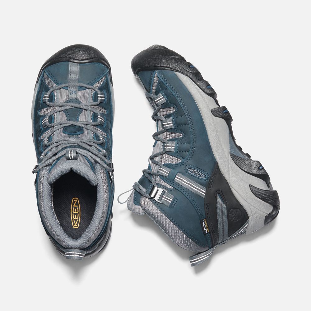 Keen Vandringskängor Dam Blå/Grå - Targhee Ii Waterproof Mid - 735214BLV
